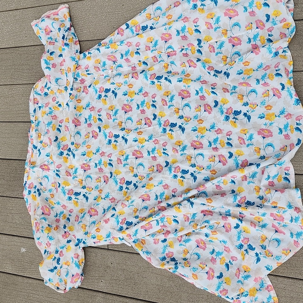 (M) cyberjammies Vibrant Floral Kimono Robe Soft Lightweight Weekend Loungewear - Picture 10 of 10